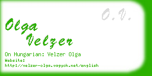 olga velzer business card